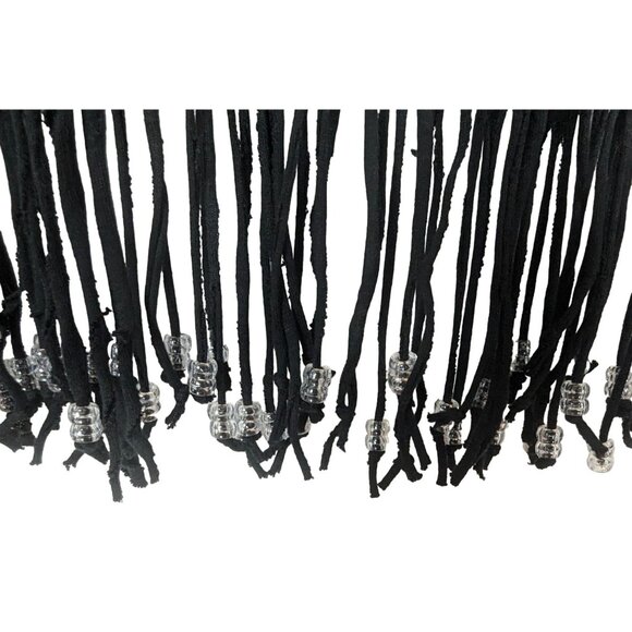 Fruit of the Loom BEST‎ Vintage Eqypt black T Shirt with Fringe and Beads - Picture 7 of 12